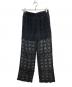 sara mallika（サラマリカ）の古着「GEOMETRIC LACE RELAX PANT」｜ブラック