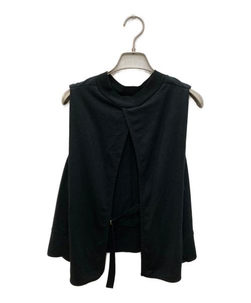 PHOTOCOPIEU（フォトコピュー）PHOTOCOPIEU (フォトコピュー) ノースリーブブラウス ブラック サイズ:TUの古着・服飾アイテム