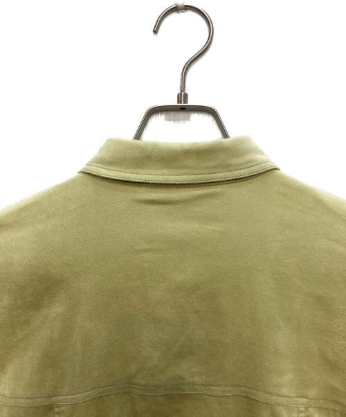 MAISON SPECIAL（メゾンスペシャル）MAISON SPECIAL (メゾンスペシャル) Bicolor Stitched Suede Shirt ライム サイズ:freeの古着・服飾アイテム