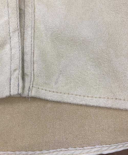 MAISON SPECIAL（メゾンスペシャル）MAISON SPECIAL (メゾンスペシャル) Bicolor Stitched Suede Shirt ライム サイズ:freeの古着・服飾アイテム