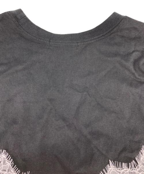 MAISON SPECIAL（メゾンスペシャル）MAISON SPECIAL (メゾンスペシャル) Lace Docking Layered TEE ピンク×グレー サイズ:Freeの古着・服飾アイテム