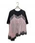 MAISON SPECIAL（メゾンスペシャル）の古着「Lace Docking Layered TEE」｜ピンク×グレー