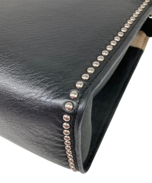 J&M DAVIDSON（ジェイ＆エム デヴィッドソン）J&M DAVIDSON (ジェイ＆エム デヴィッドソン) ELLIS WITH STUDS ショルダーバッグ ブラックの古着・服飾アイテム