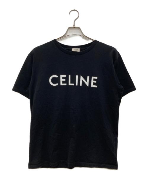 CELINE（セリーヌ）CELINE (セリーヌ) プリント ルーズTシャツ ブラック サイズ:Mの古着・服飾アイテム