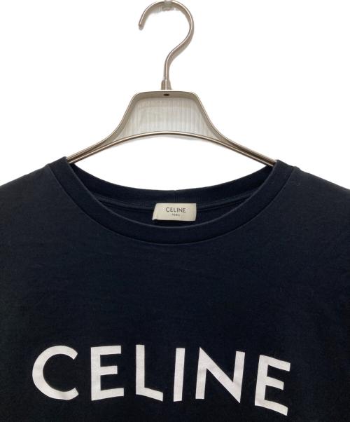 CELINE（セリーヌ）CELINE (セリーヌ) プリント ルーズTシャツ ブラック サイズ:Mの古着・服飾アイテム