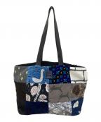 mina perhonenミナ ペルホネン）の古着「piece bag　ピースバッグ　トートバッグ」｜ブルー