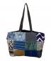 mina perhonen (ミナ ペルホネン) piece bag　ピースバッグ　トートバッグ ブルー：18000円