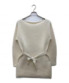 FRAY ID（フレイ アイディー）の古着「Fox Woolミニニットワンピース」｜アイボリー