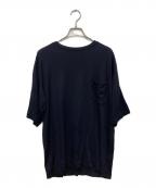 COMOLIコモリ）の古着「ウール天竺 Tシャツ」｜ネイビー