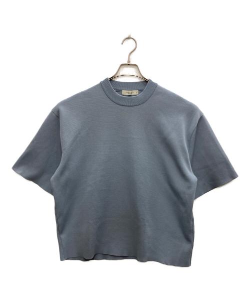 PUBLIC TOKYO（パブリックトウキョウ）PUBLIC TOKYO (パブリックトウキョウ) ポリニットオーバーサイズTEE ブルー サイズ:サイズ2の古着・服飾アイテム