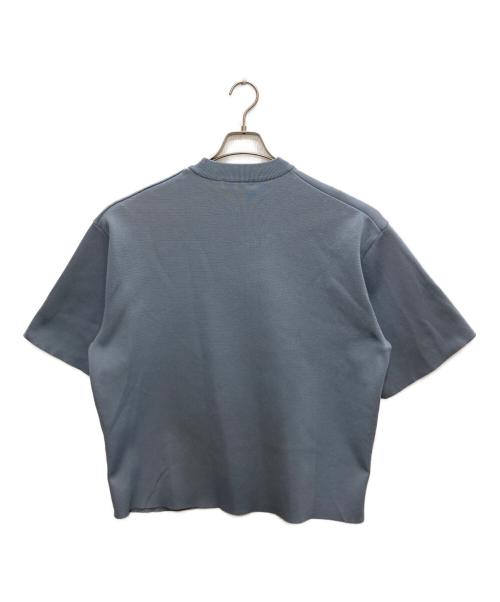 PUBLIC TOKYO（パブリックトウキョウ）PUBLIC TOKYO (パブリックトウキョウ) ポリニットオーバーサイズTEE ブルー サイズ:サイズ2の古着・服飾アイテム