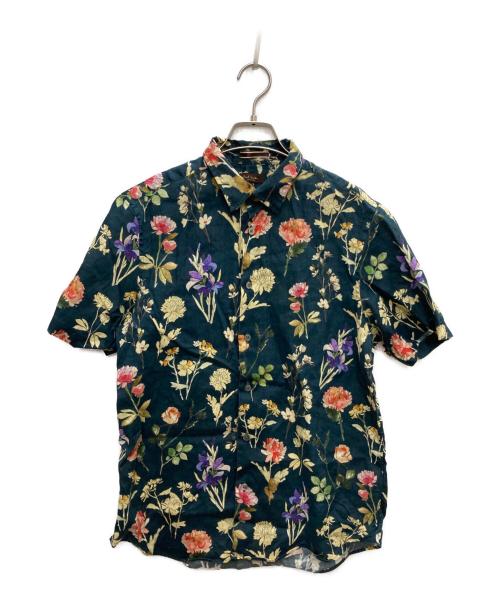 Paul Smith COLLECTION（ポールスミス コレクション）Paul Smith COLLECTION (ポールスミス コレクション) トルヴィルフローラル プリントシャツ ネイビー サイズ:Mの古着・服飾アイテム
