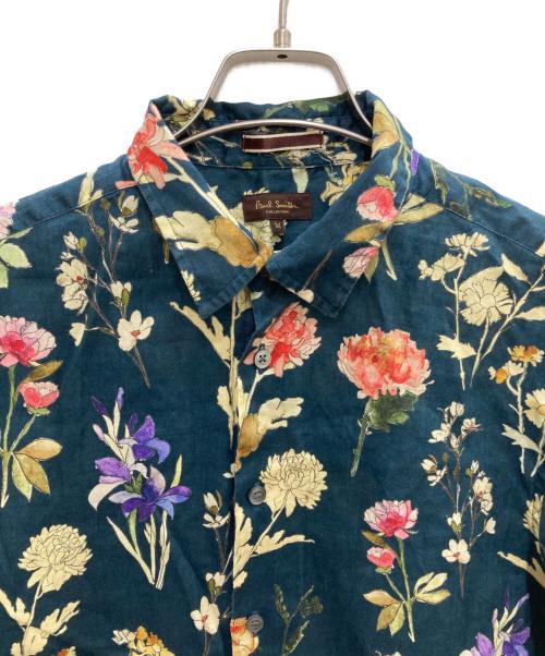 Paul Smith COLLECTION（ポールスミス コレクション）Paul Smith COLLECTION (ポールスミス コレクション) トルヴィルフローラル プリントシャツ ネイビー サイズ:Mの古着・服飾アイテム