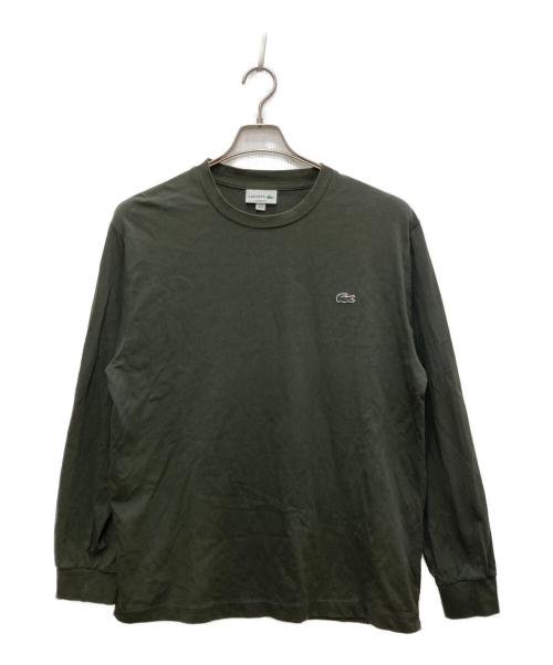 LACOSTE（ラコステ）LACOSTE (ラコステ) ロングスリーブTシャツ カーキ サイズ:ＸＬの古着・服飾アイテム