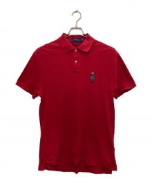POLO RALPH LAUREN（ポロ・ラルフローレン）の古着「ポロベア半袖ポロシャツ」｜レッド