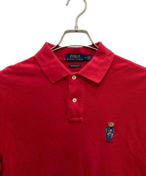 POLO RALPH LAUREN（ポロ・ラルフローレン）POLO RALPH LAUREN (ポロ・ラルフローレン) ポロベア半袖ポロシャツ レッド サイズ:Ｍの古着・服飾アイテム