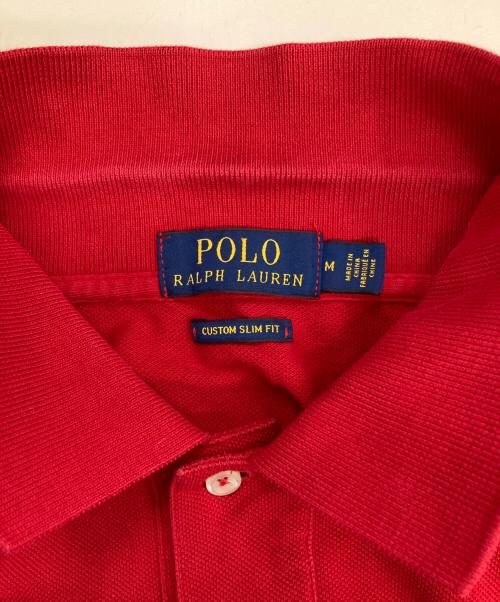 POLO RALPH LAUREN（ポロ・ラルフローレン）POLO RALPH LAUREN (ポロ・ラルフローレン) ポロベア半袖ポロシャツ レッド サイズ:Ｍの古着・服飾アイテム