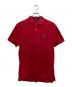 POLO RALPH LAUREN（ポロ・ラルフローレン）の古着「ポロベア半袖ポロシャツ」｜レッド