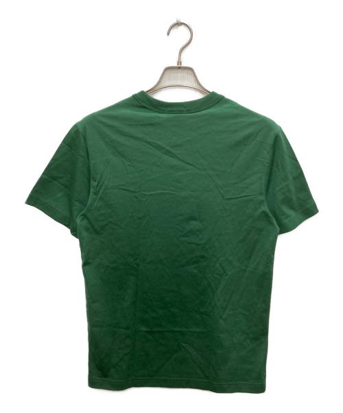 LACOSTE（ラコステ）LACOSTE (ラコステ) メッセージプリントバインダーネックTシャツ グリーン サイズ:Ｓ 未使用品の古着・服飾アイテム