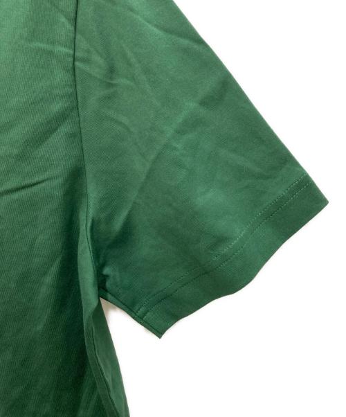 LACOSTE（ラコステ）LACOSTE (ラコステ) メッセージプリントバインダーネックTシャツ グリーン サイズ:Ｓ 未使用品の古着・服飾アイテム