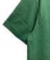 中古・古着 LACOSTE (ラコステ) メッセージプリントバインダーネックTシャツ グリーン サイズ:Ｓ 未使用品：5000円