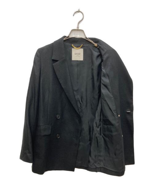journal standard L'essage（ジャーナルスタンダード レサージュ）journal standard L'essage (ジャーナルスタンダード レサージュ) アイアスダブルブレステッドジャケット ブラック サイズ:freeの古着・服飾アイテム