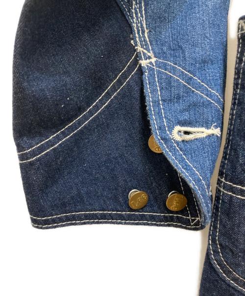 INSCRIRE（アンスクリア）INSCRIRE (アンスクリア) LEE (リー) journal standard L'essage (ジャーナルスタンダード レサージュ) LOCO JK DENIM USED：カバーオール インディゴ サイズ:Ｍの古着・服飾アイテム