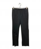 AP STUDIOエーピーストゥディオ）の古着「Wool polyester Inside slit Pants」｜ブラック