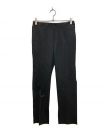 AP STUDIO（エーピーストゥディオ）の古着「Wool polyester Inside slit Pants」｜ブラック