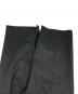 中古・古着 AP STUDIO (エーピーストゥディオ) Wool polyester Inside slit Pants ブラック サイズ:38：5000円