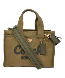 COACH（コーチ）の古着「カーゴ トート バッグ 20」｜カーキ
