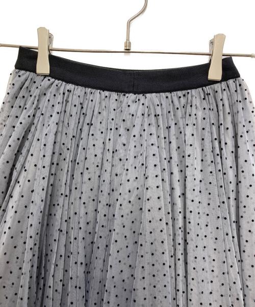 JENNE（ジェンヌ）JENNE (ジェンヌ) 2WAYチュールドットスカートドレス グレー サイズ:Ｓ 未使用品の古着・服飾アイテム