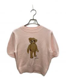 Lily Brown（リリーブラウン）の古着「LilyBearニット」｜ピンク