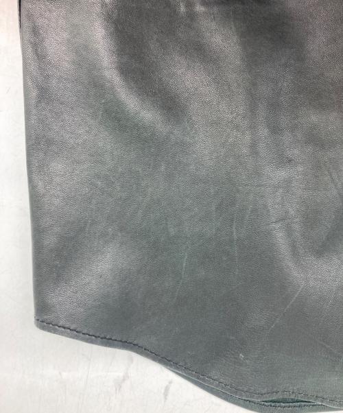 DIESEL（ディーゼル）DIESEL (ディーゼル) レザーシャツ ブラック サイズ:XSの古着・服飾アイテム