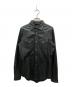 DIESEL（ディーゼル）の古着「レザーシャツ」｜ブラック