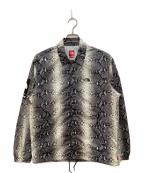 THE NORTH FACE×SUPREMEザ ノース フェイス×シュプリーム）の古着「Snakeskin Taped Seam Coaches Jacket」｜ホワイト×ブラック