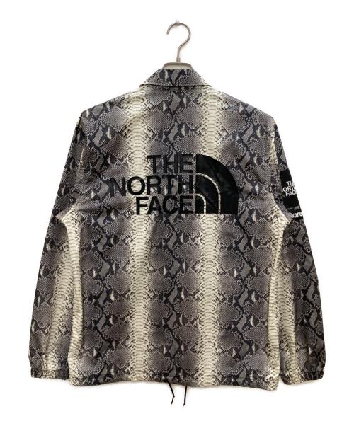 THE NORTH FACE（ザ ノース フェイス）THE NORTH FACE (ザ ノース フェイス) SUPREME (シュプリーム) Snakeskin Taped Seam Coaches Jacket ホワイト×ブラック サイズ:Sの古着・服飾アイテム