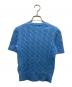 POLO RALPH LAUREN (ポロ・ラルフローレン) 半袖ケーブルニットカーディガン ブルー サイズ:XS：7000円