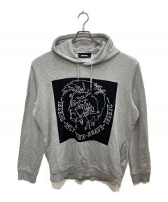 中古・古着通販】DIESEL (ディーゼル) ラムレザー切替ジップパーカー
