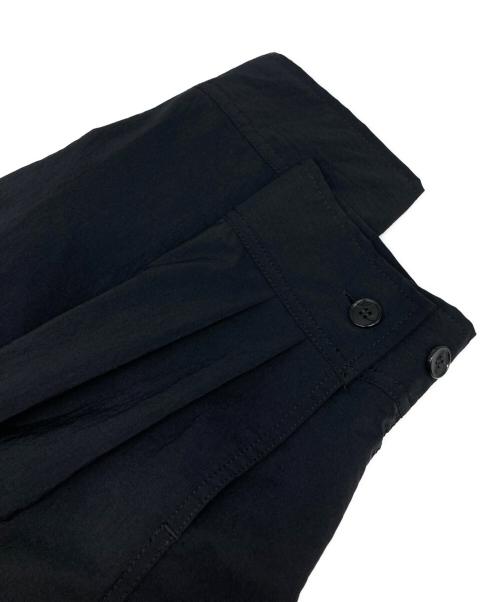 SACRA（サクラ）SACRA (サクラ) RIPPLED FINISH NYLON JUMPSUIT ブラック サイズ:38の古着・服飾アイテム