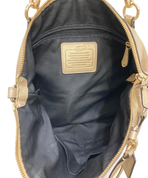 COACH（コーチ）COACH (コーチ) 2WAYショルダーバッグ ゴールドの古着・服飾アイテム