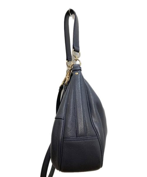 COACH（コーチ）COACH (コーチ) レザー 2WAYショルダーバッグ ネイビーの古着・服飾アイテム