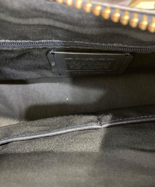 COACH（コーチ）COACH (コーチ) レザー 2WAYショルダーバッグ ネイビーの古着・服飾アイテム