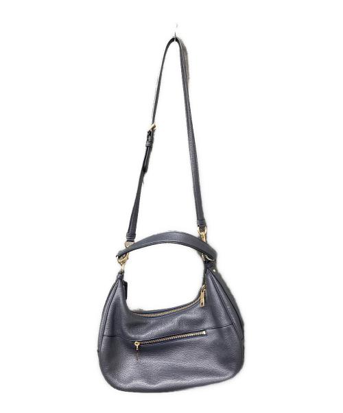 COACH（コーチ）COACH (コーチ) レザー 2WAYショルダーバッグ ネイビーの古着・服飾アイテム