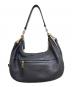COACH (コーチ) レザー 2WAYショルダーバッグ ネイビー：12000円