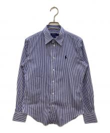 POLO RALPH LAUREN（ポロ・ラルフローレン）の古着「ストライプシャツ」｜ネイビー