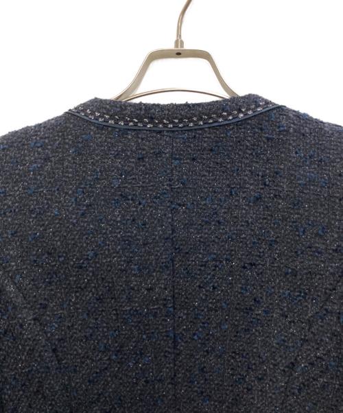 UNTITLED（アンタイトル）UNTITLED (アンタイトル) ラメノーカラーツイードセットアップ ネイビー サイズ:1の古着・服飾アイテム