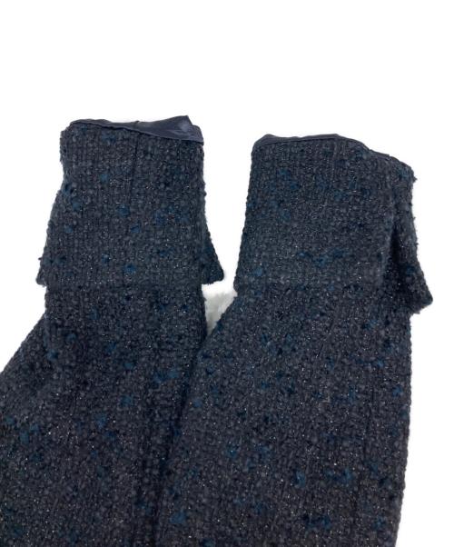 UNTITLED（アンタイトル）UNTITLED (アンタイトル) ラメノーカラーツイードセットアップ ネイビー サイズ:1の古着・服飾アイテム