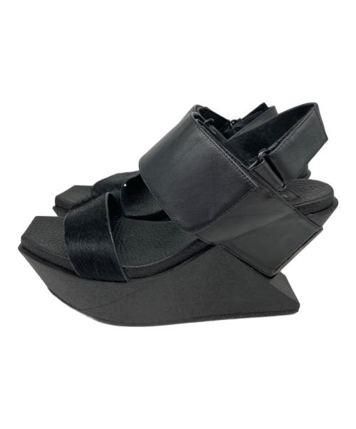 UNITED NUDE（ユナイテッドヌード）UNITED NUDE (ユナイテッドヌード) ストラップサンダル ブラック サイズ:37の古着・服飾アイテム