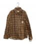 CarHartt（カーハート）の古着「コーデュロイチェックシャツ」｜ブラウン